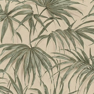 Noble Zen Bamboo Leaves Green Wallpaper