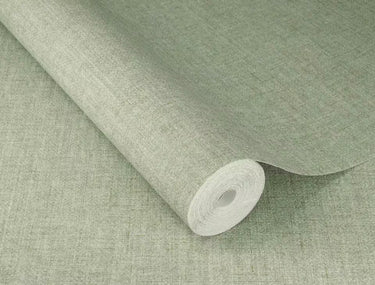 Noble Zen Nuno Linen Green Wallpaper