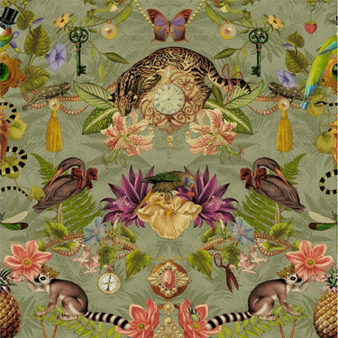 Ornate Oddities Sage Wallpaper