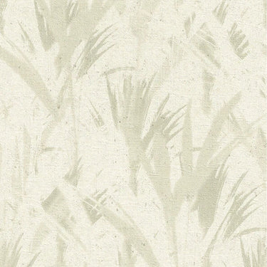 Palm Leaf Plaster Pale Sage Wallpaper