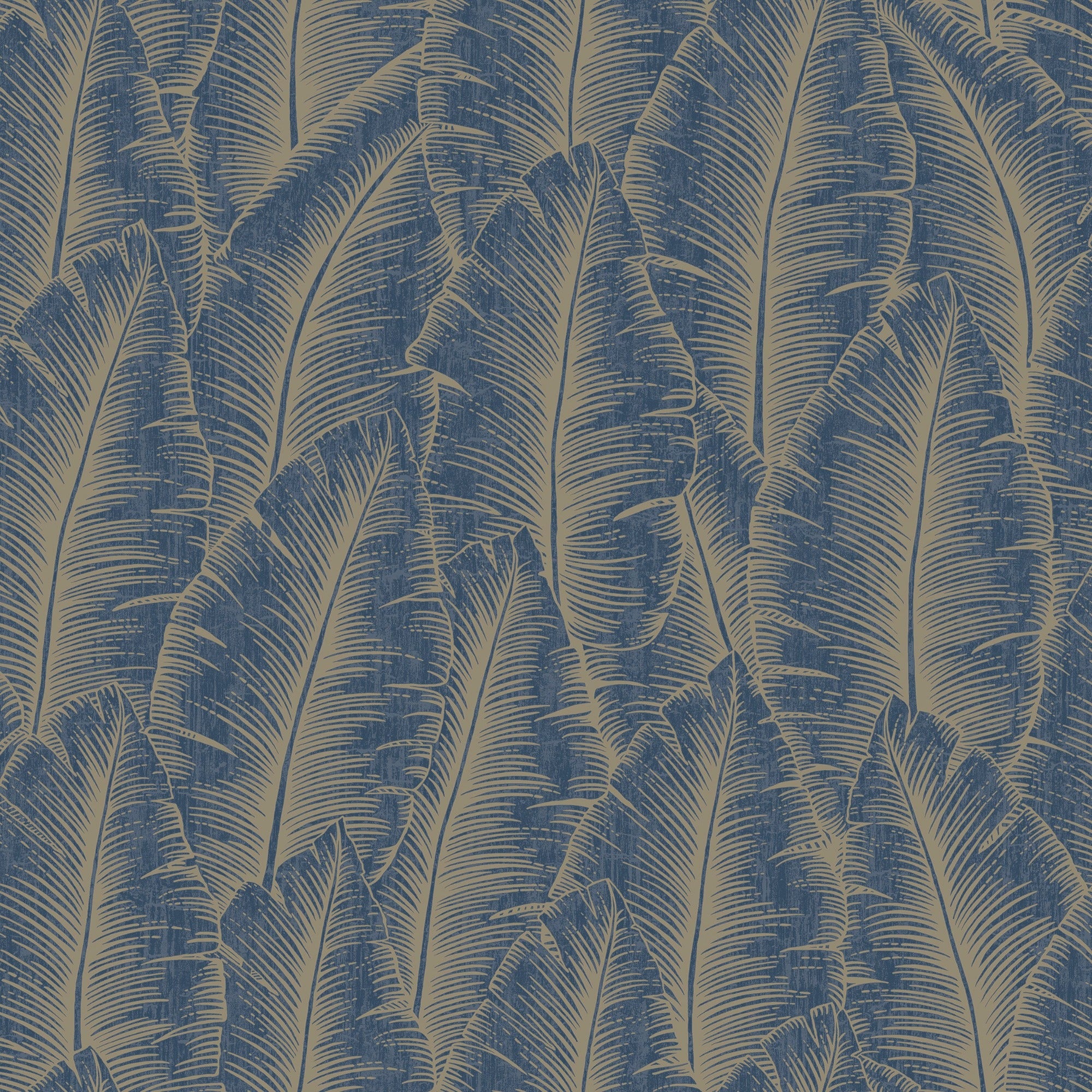 Palmeira Palm Blue Wallpaper | Grandeco Wallcoverings | A68502