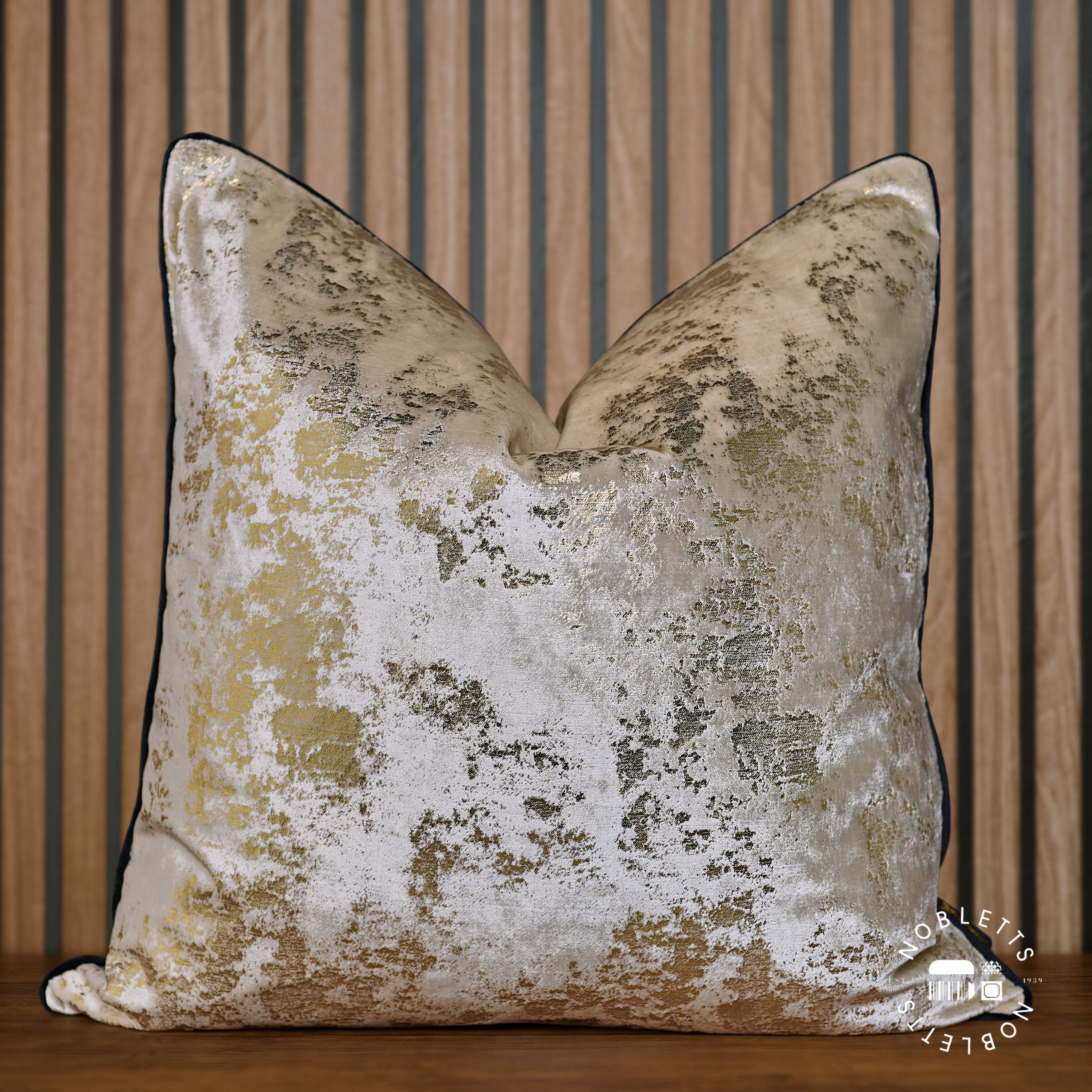 Paul Moneypenny Spoilt Rotton Gold Cushion