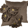 Paul Moneypenny Blooming Petals Taupe Cushion