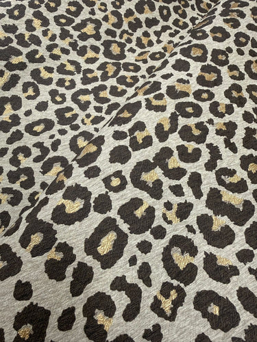 Paul Moneypenny Leopard Chocolate & Gold Wallpaper