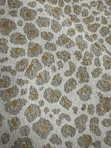 Paul Moneypenny Leopard Cream & Gold Wallpaper