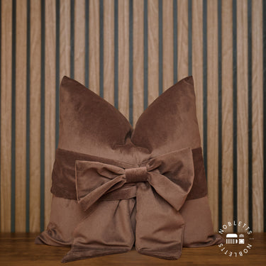 Paul Moneypenny Tiedup Choc Cushion

