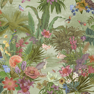 Paul Moneypenny Wallpaper Collection Floral Hall Green - Nobletts - 204401