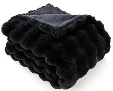 Raffles Black Throw