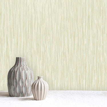 Rosalie Texture Stripe Sage Wallpaper