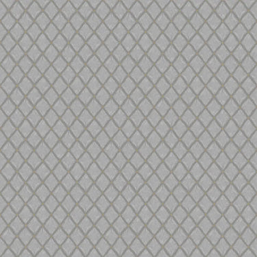 Santina Quilted Fabric Effect Silver Grey Wallpaper

