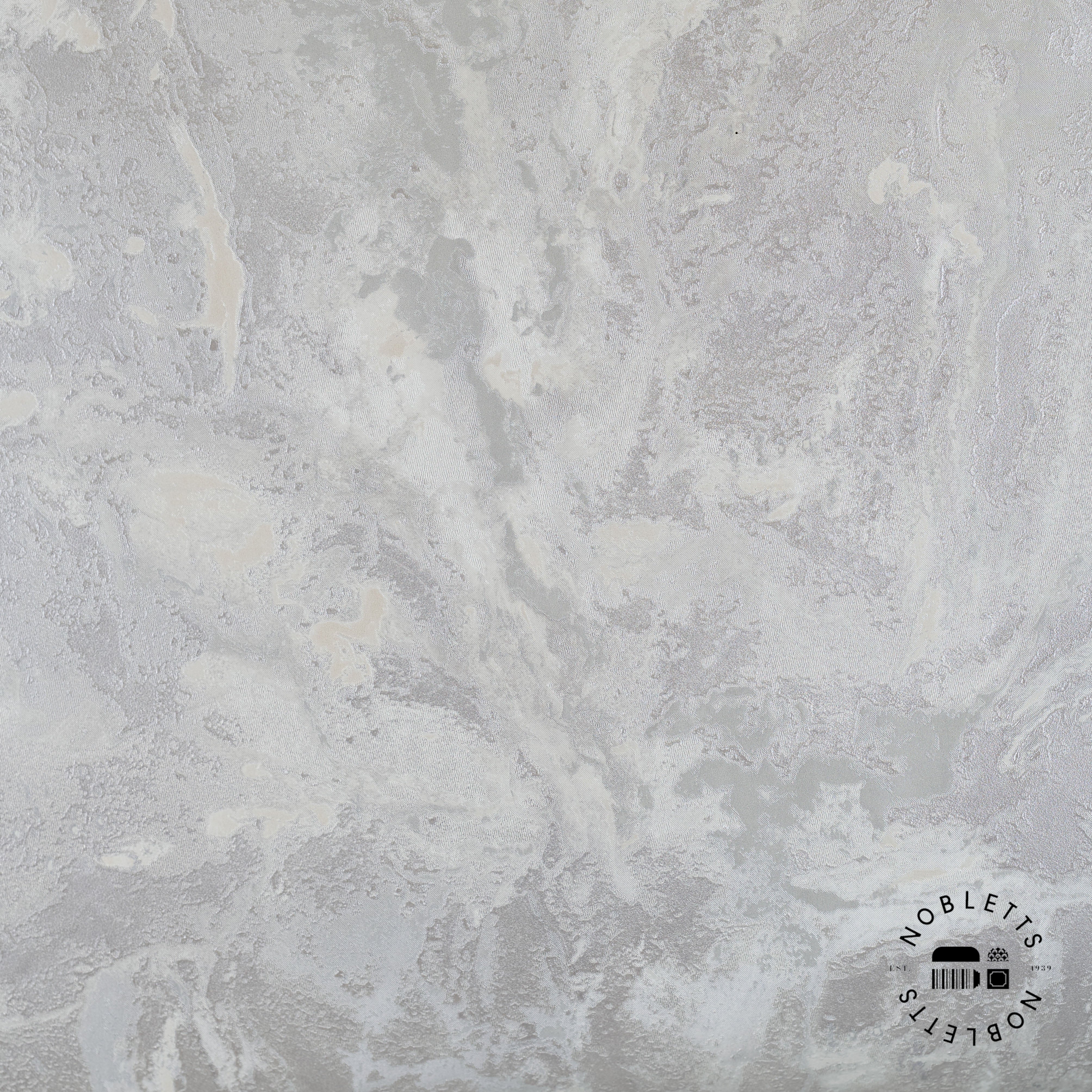 Eco-Friendly Sienna Marble Silver Wallpaper