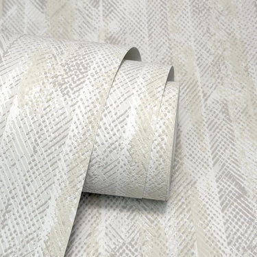 Strata Soft White Wallpaper