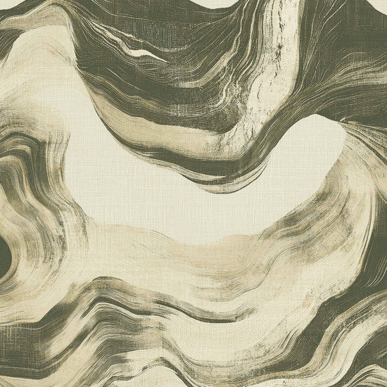 Structured Walls Brushstrokes Green Wallpaper