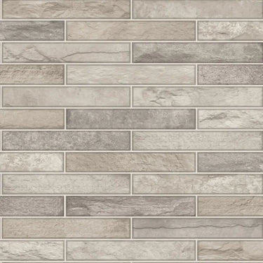 Talara Stone Tile Beige Wallpaper