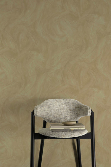 Textured Vibes - Serra Plaster Olive Wallpaper
