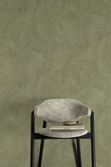 Textured Vibes - Serra Plaster Sage Wallpaper