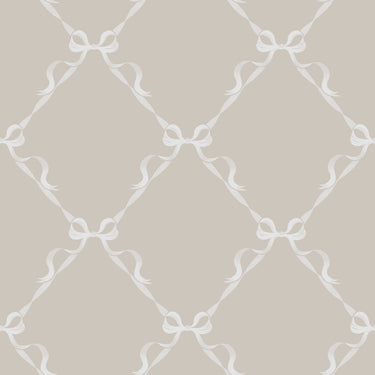 Tied With A Bow Warm Grey Wallpaper