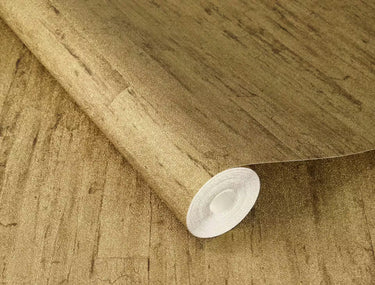 Toasted Wood Antique Gold Wallpaper