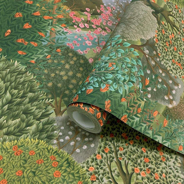 Tree Tapestry Green Wallpaper

