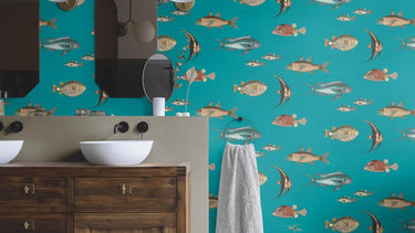 Turquoise Fish Wallpaper