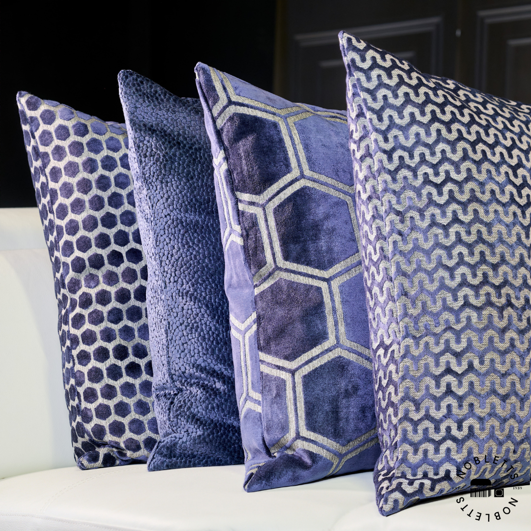 Ivor Navy Cushion | Malini Designer Cushions | WonderWall