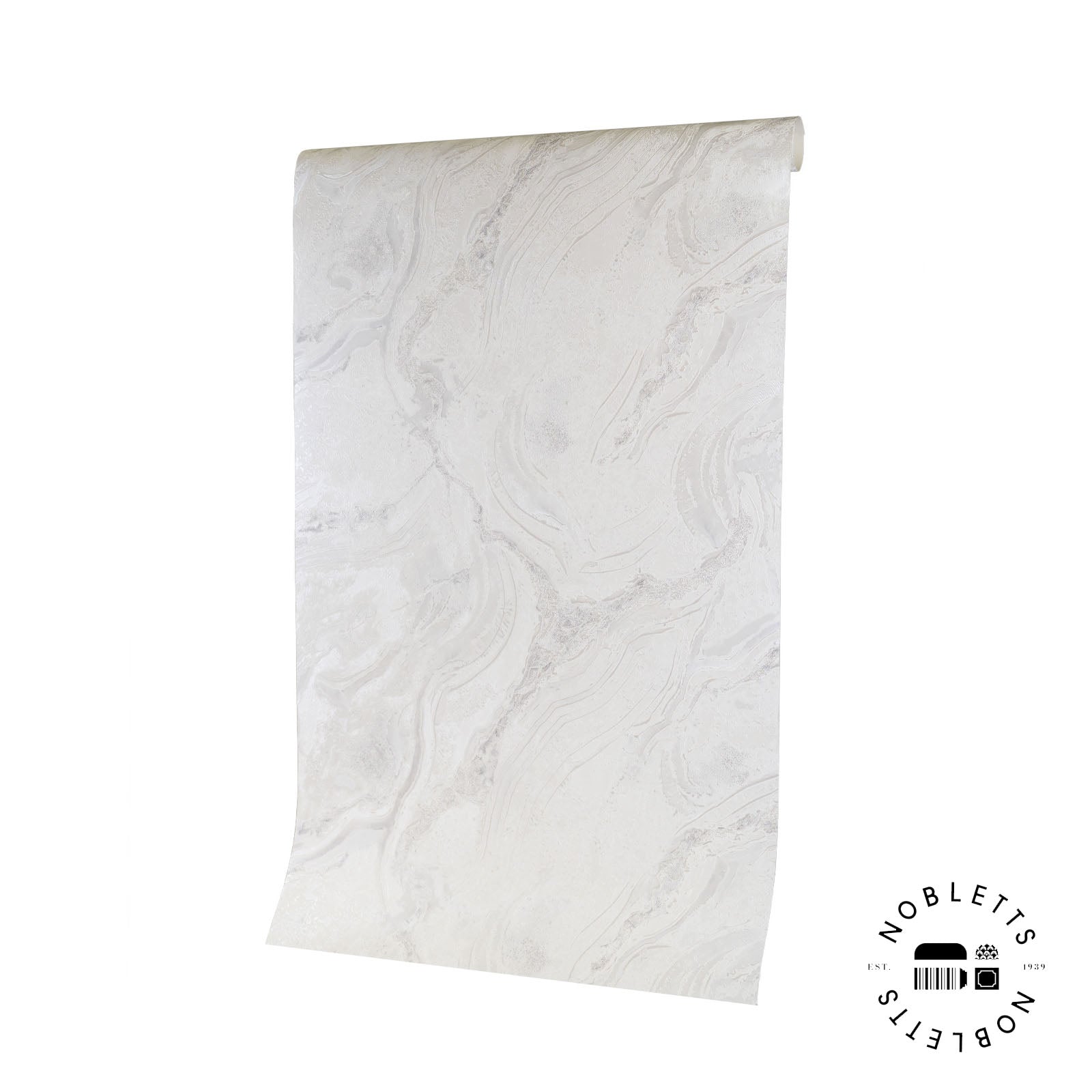 Vasari Palmetto Marble Pearl Wallpaper