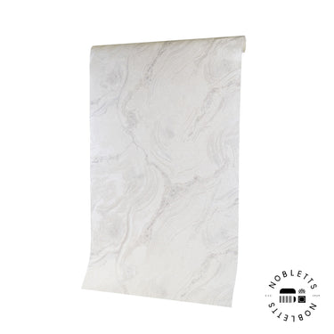 Vasari - Palmetto Marble Pearl Wallpaper | 529470