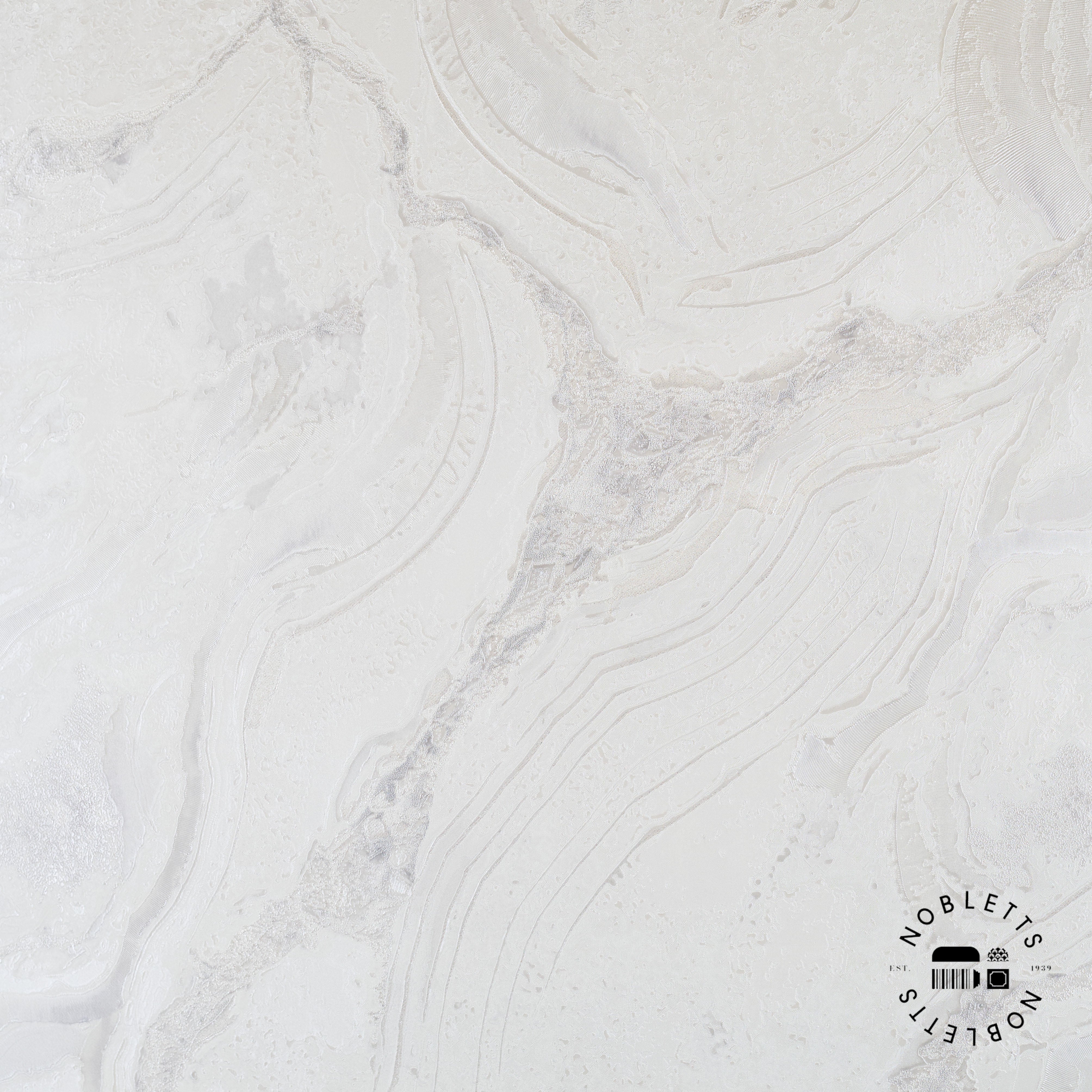 Vasari Palmetto Marble Pearl Wallpaper