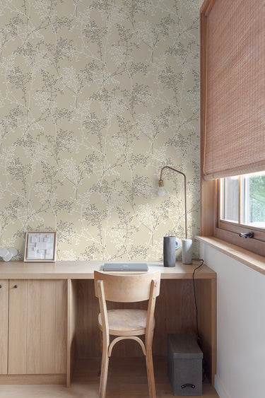 Vertical Art Whispering Meadow Wallpaper Natural