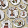 Vintage Tea Party Blue Wallpaper