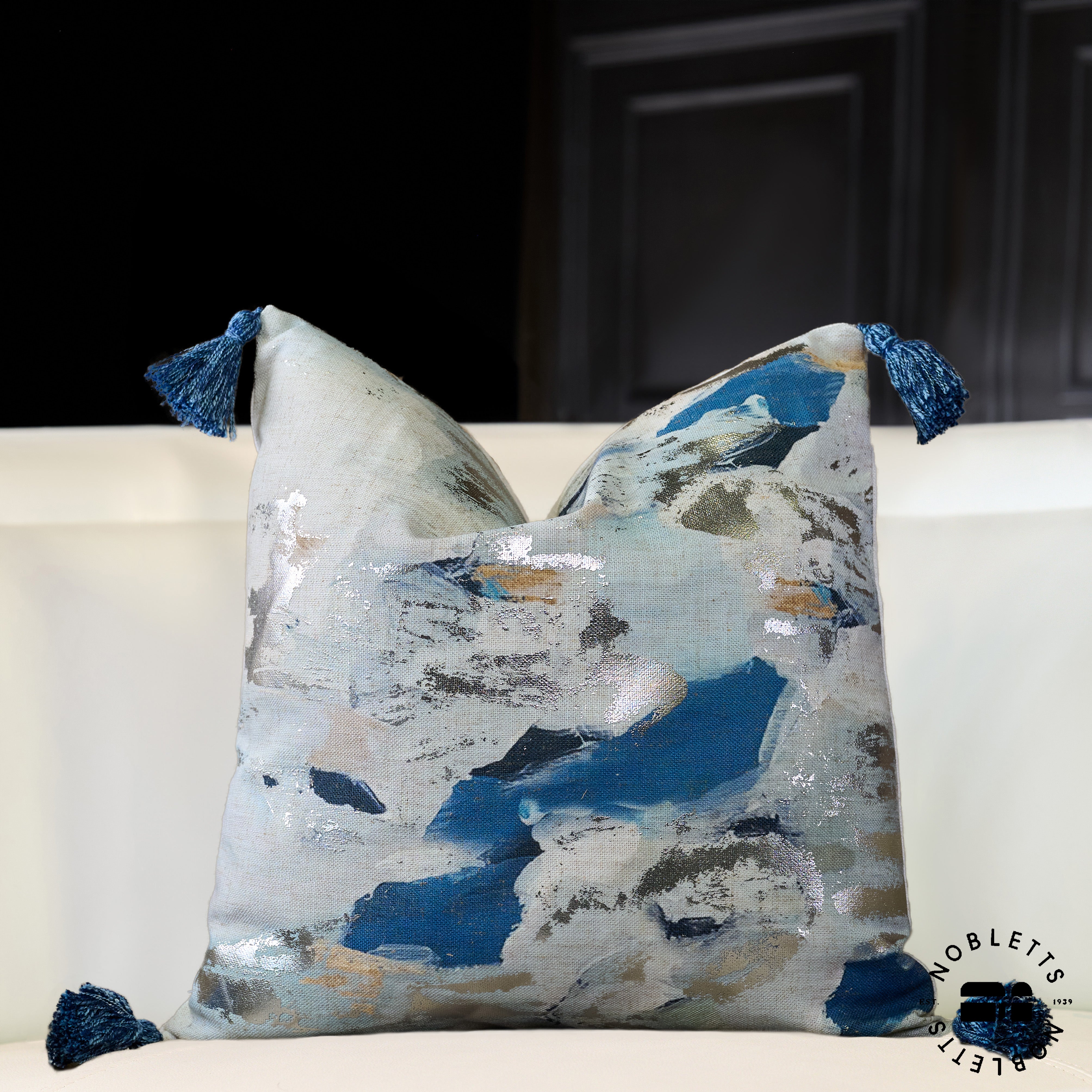 Vision Blue Cushion Detail