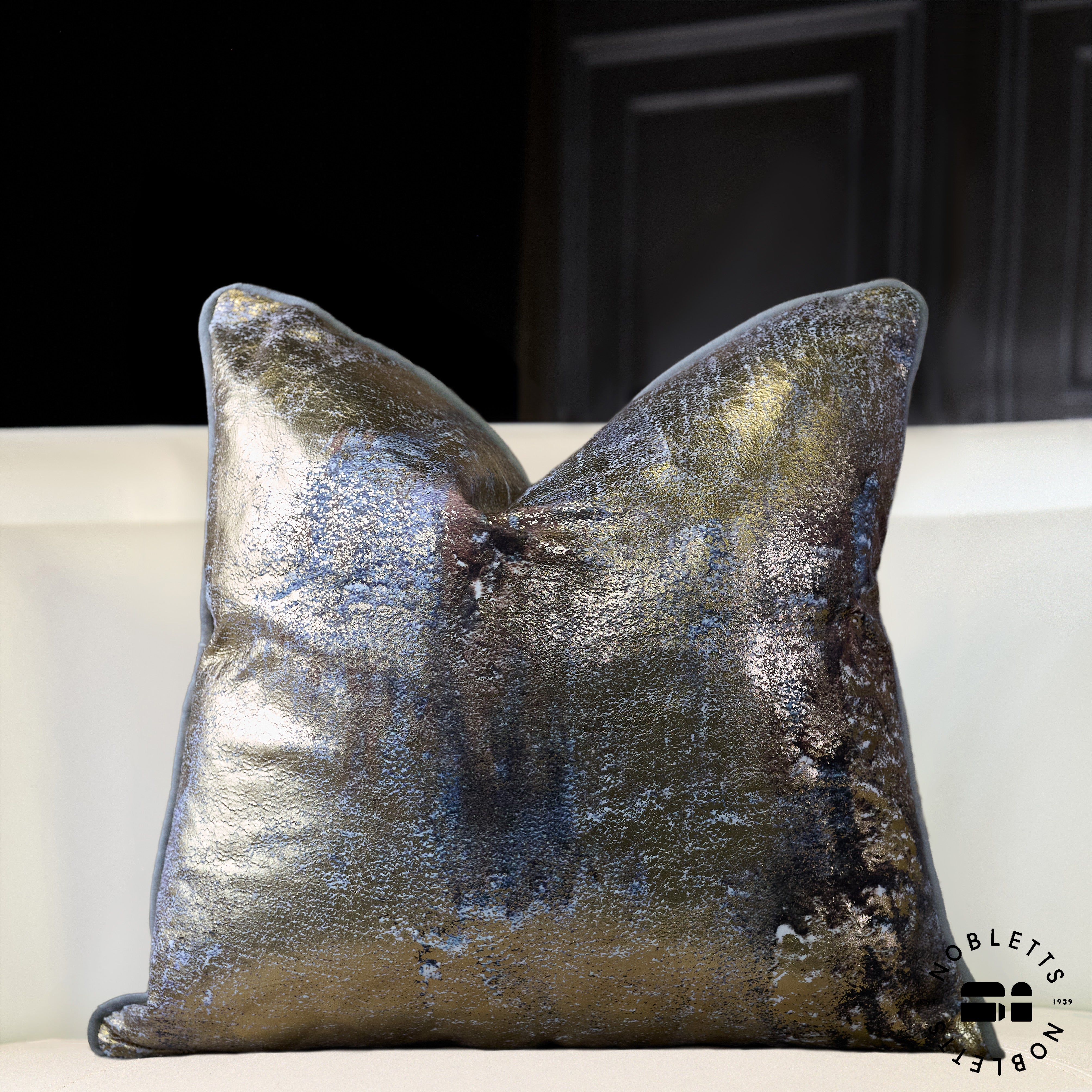 Volcano Cushion Gold in room setting