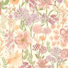 Wild Flowers Cream Wallpaper