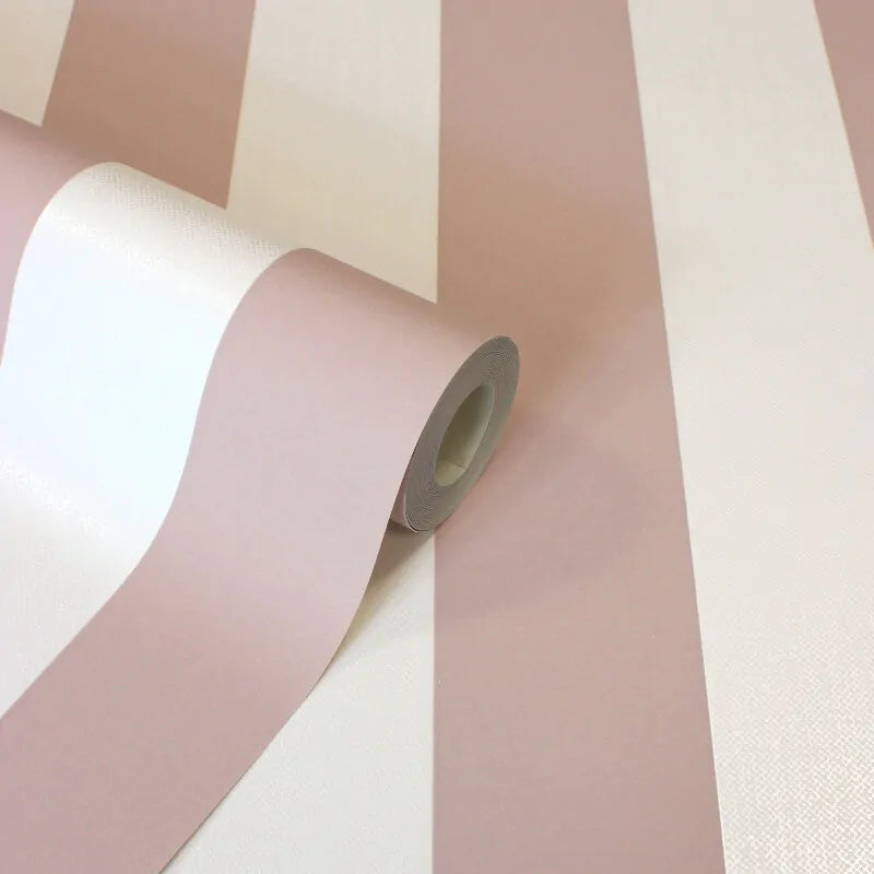 Juliette Stripe Pink Wallpaper - Striped Wallpaper - Nobletts