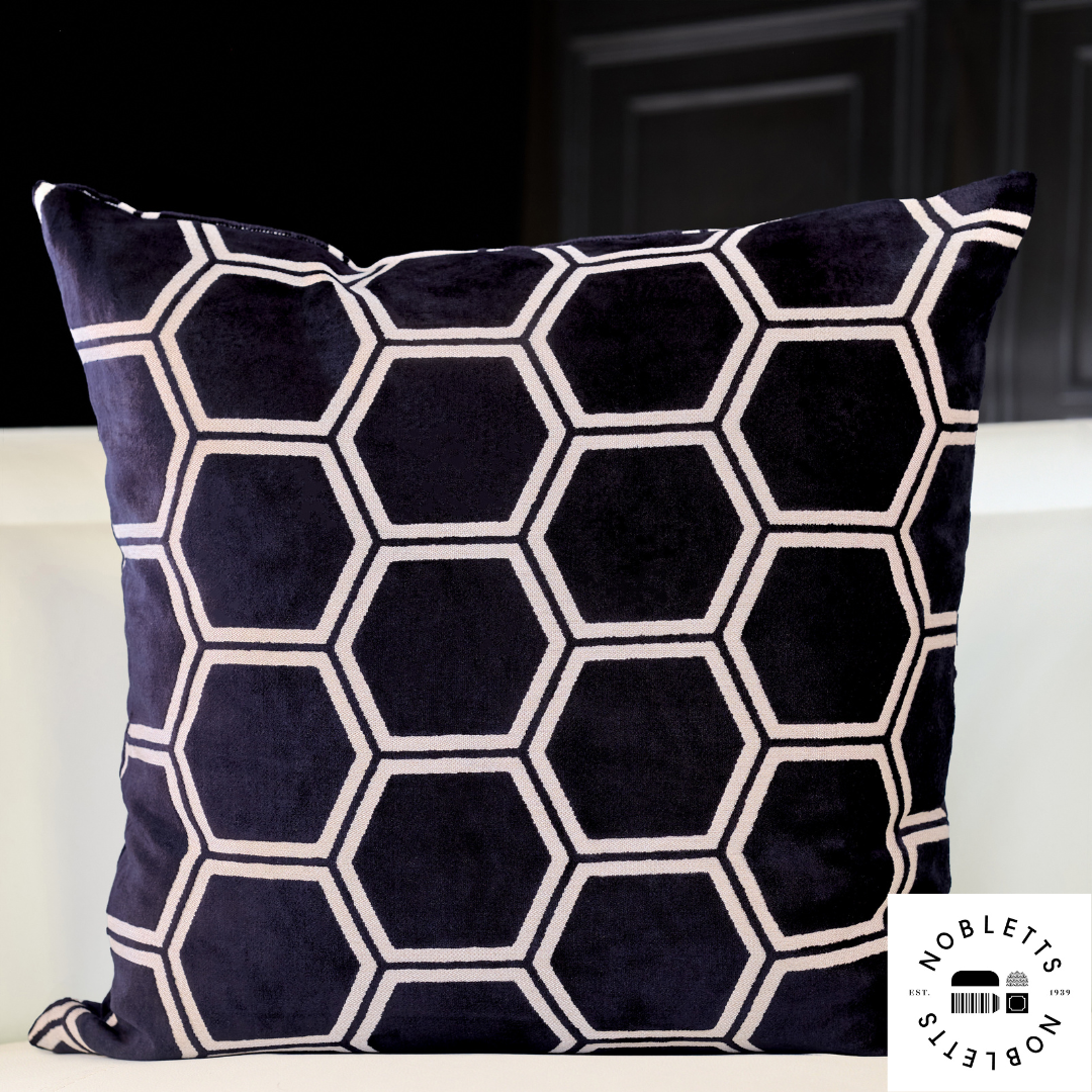 Ivor Black Cushion | Malini Designer Cushions | WonderWall