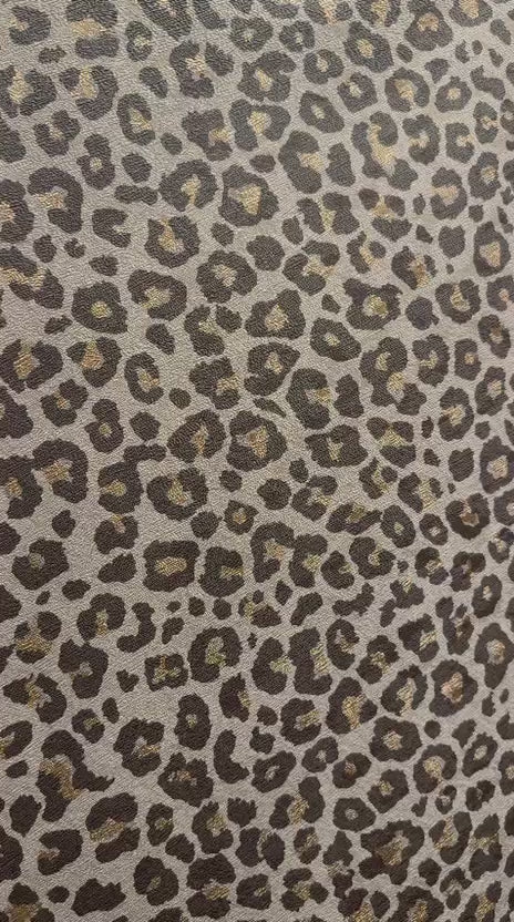 Paul Moneypenny Leopard Chocolate & Gold Wallpaper