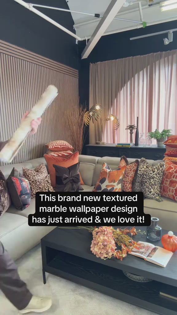 Structured Walls Stone Facade Brown Wallpaper