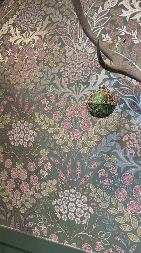 Belvedere Green Wallpaper