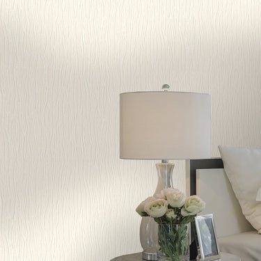 Platinum Silk Texture Cream Wallpaper | WonderWall by Nobletts