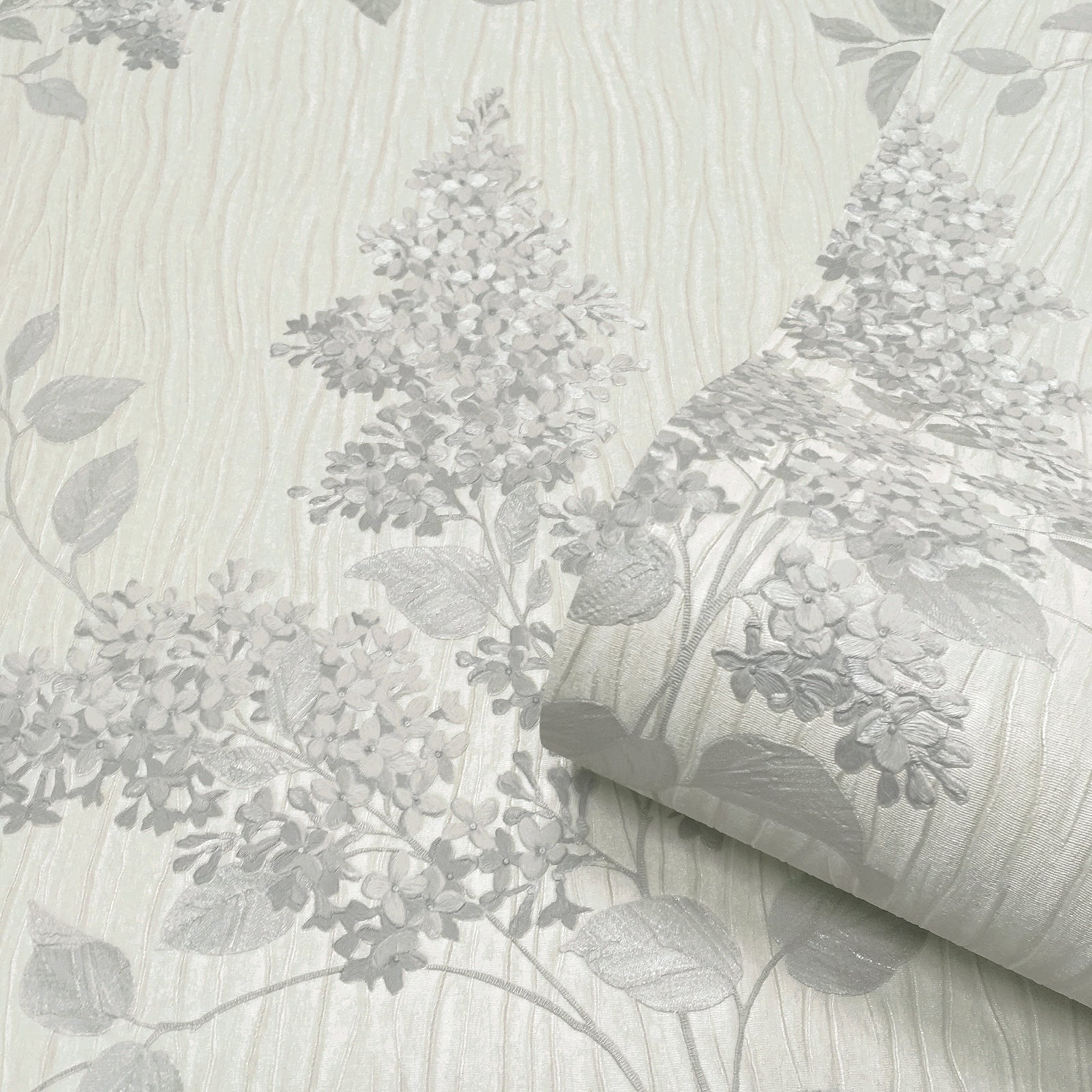 Tiffany Fiore Soft Silver Wallpaper | WonderWall by Nobletts