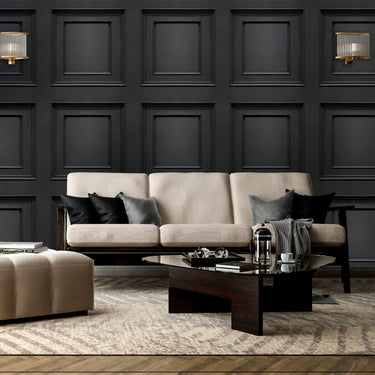 Amara Panel Black Wallpaper | WonderWall by Nobletts | #Variant SKU# | Belgravia