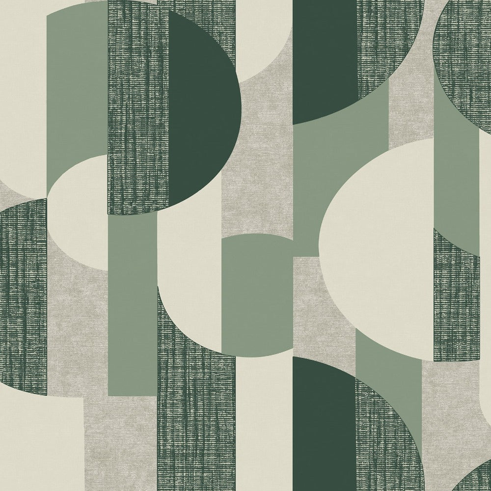 Vertical Art Tempo Emerald Wallpaper