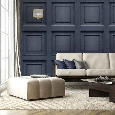 Amara Panel Navy Blue Wallpaper | WonderWall by Nobletts | #Variant SKU# | Belgravia