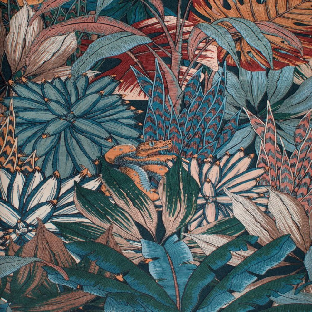 Lush Forest Teal Wallpaper