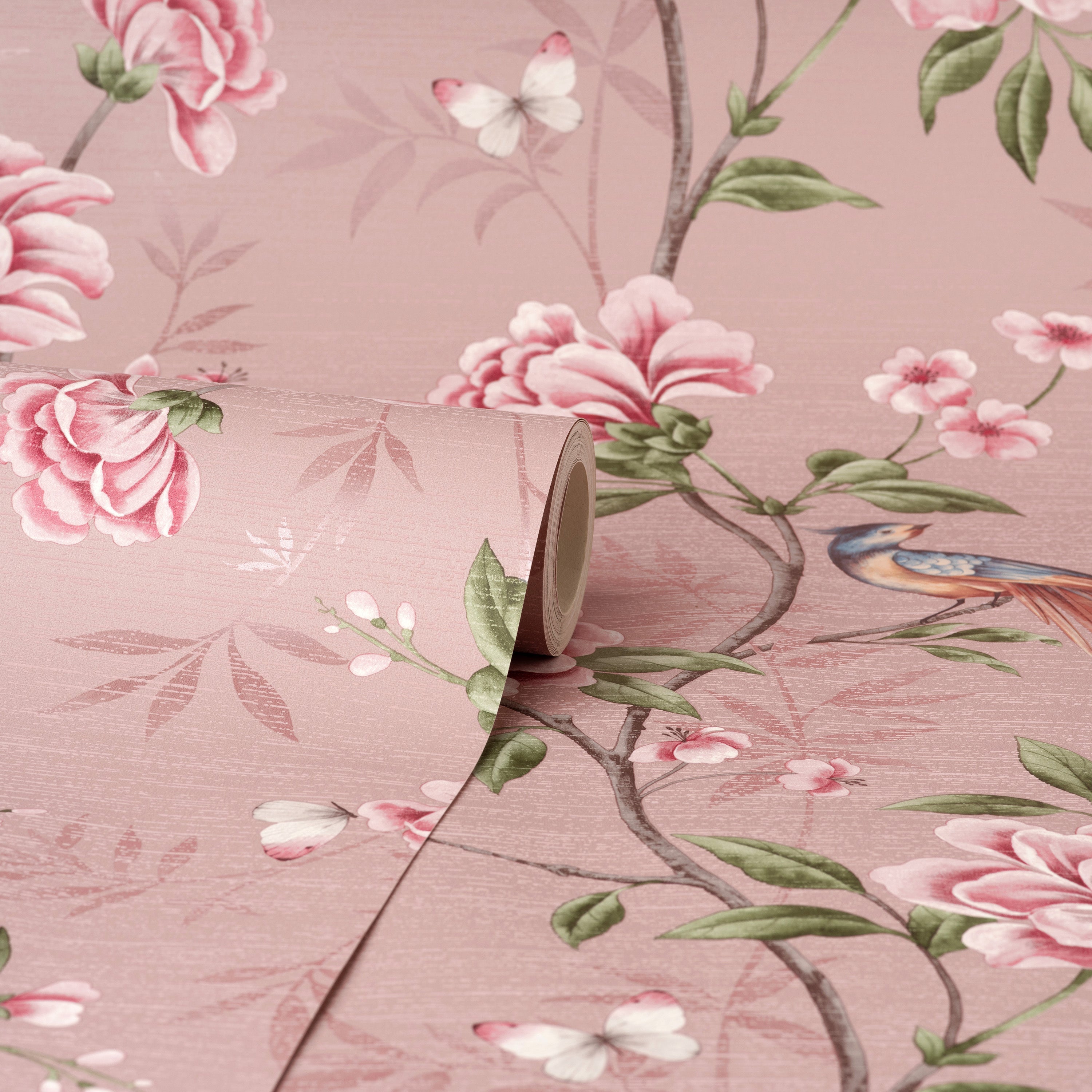 Akina Floral Blush Wallpaper | WonderWall by Nobletts  | Fine Decor