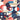 Carnival Geo Blue Red | Ugepa Wallpaper | M47410