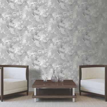 Debona Wallpaper | Liquid Marble Silver Grey | 6355