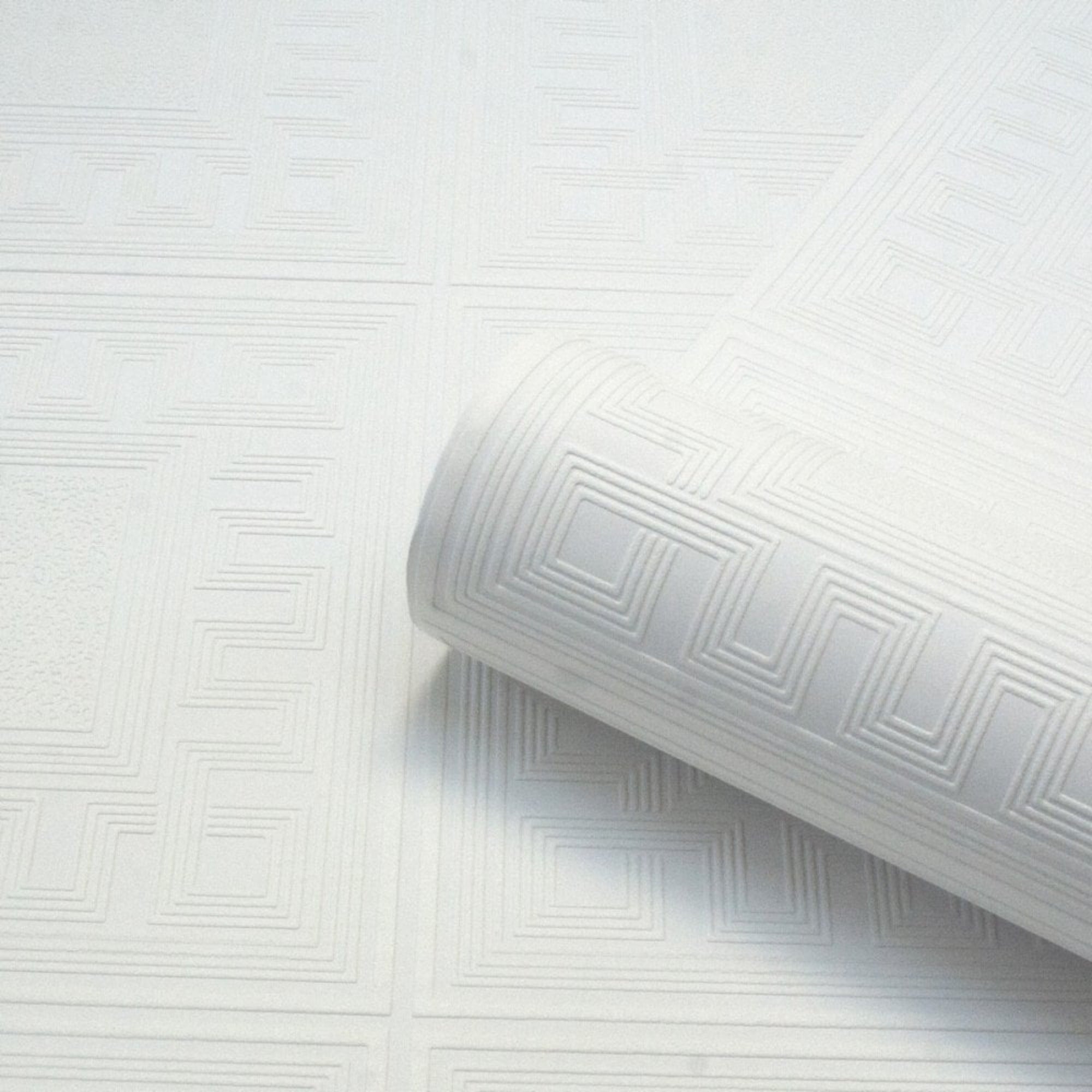 Richmond Geometric Paintable Wallpaper Detail